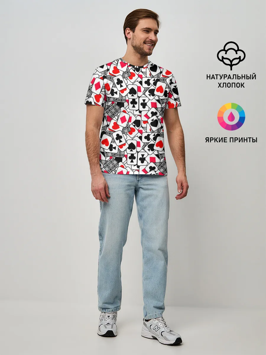 Мужская базовая футболка / Игральные карты