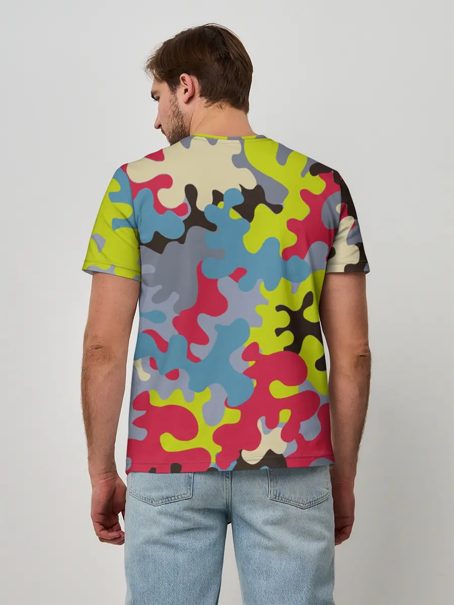 Мужская базовая футболка / Цветные облака