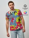 Мужская базовая футболка / Цветные облака