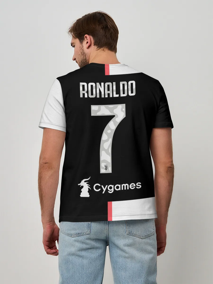 Мужская базовая футболка / Роналду Форма 19/20 Домашняя