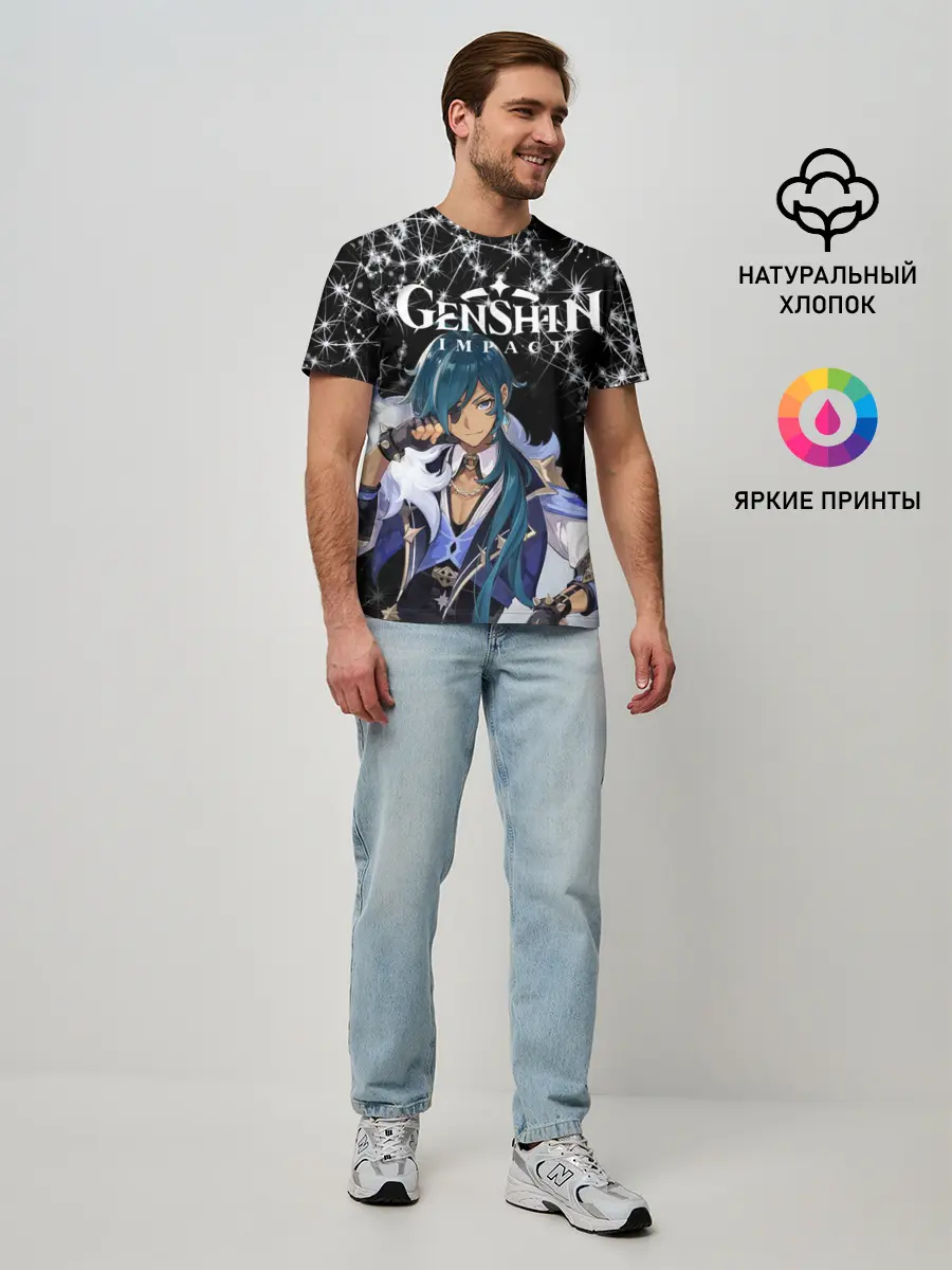 Мужская базовая футболка / enshin Impact