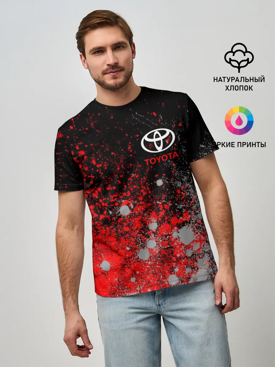 Мужская базовая футболка / TOYOTA / ТОЙОТА