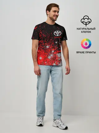 Мужская базовая футболка / TOYOTA / ТОЙОТА