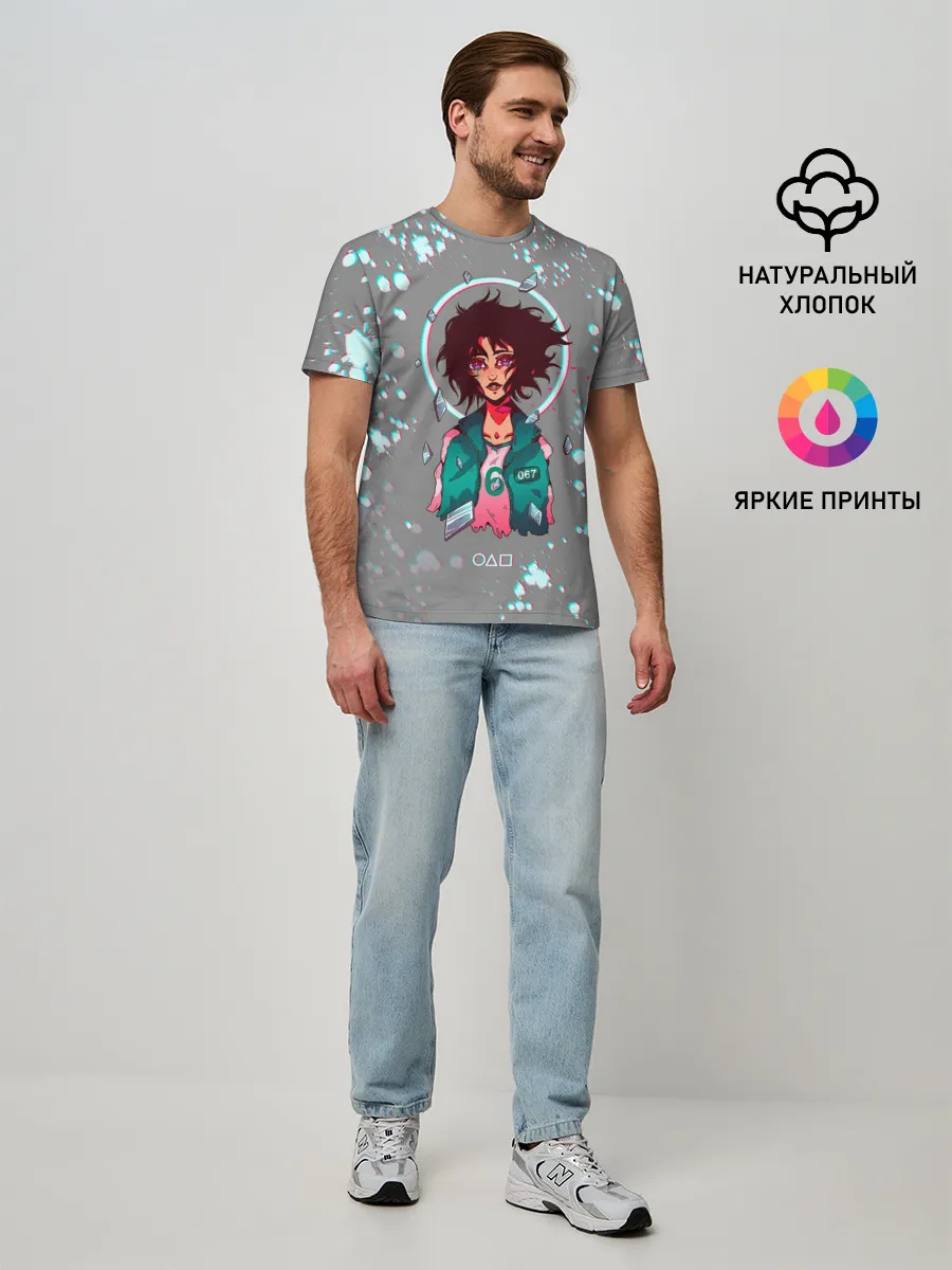 Мужская базовая футболка / 067 | ГЛИТЧ