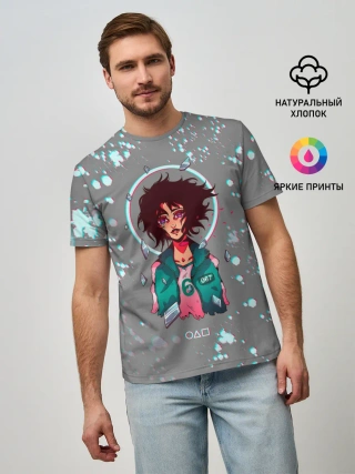 Мужская базовая футболка / 067 | ГЛИТЧ