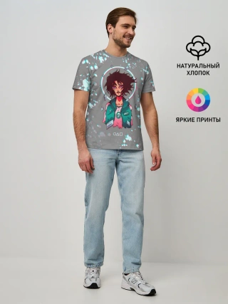 Мужская базовая футболка / 067 | ГЛИТЧ