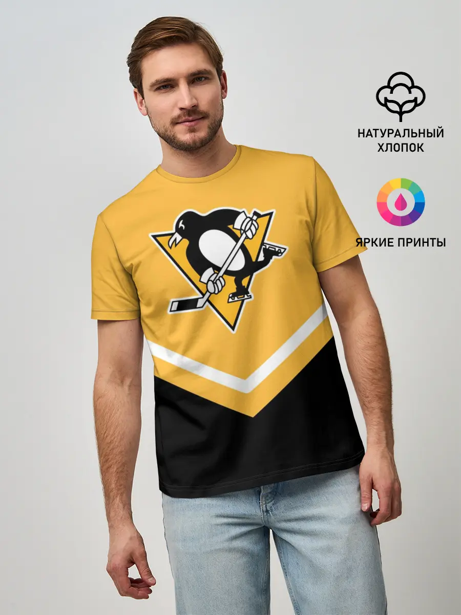 Мужская базовая футболка / Pittsburgh Penguins