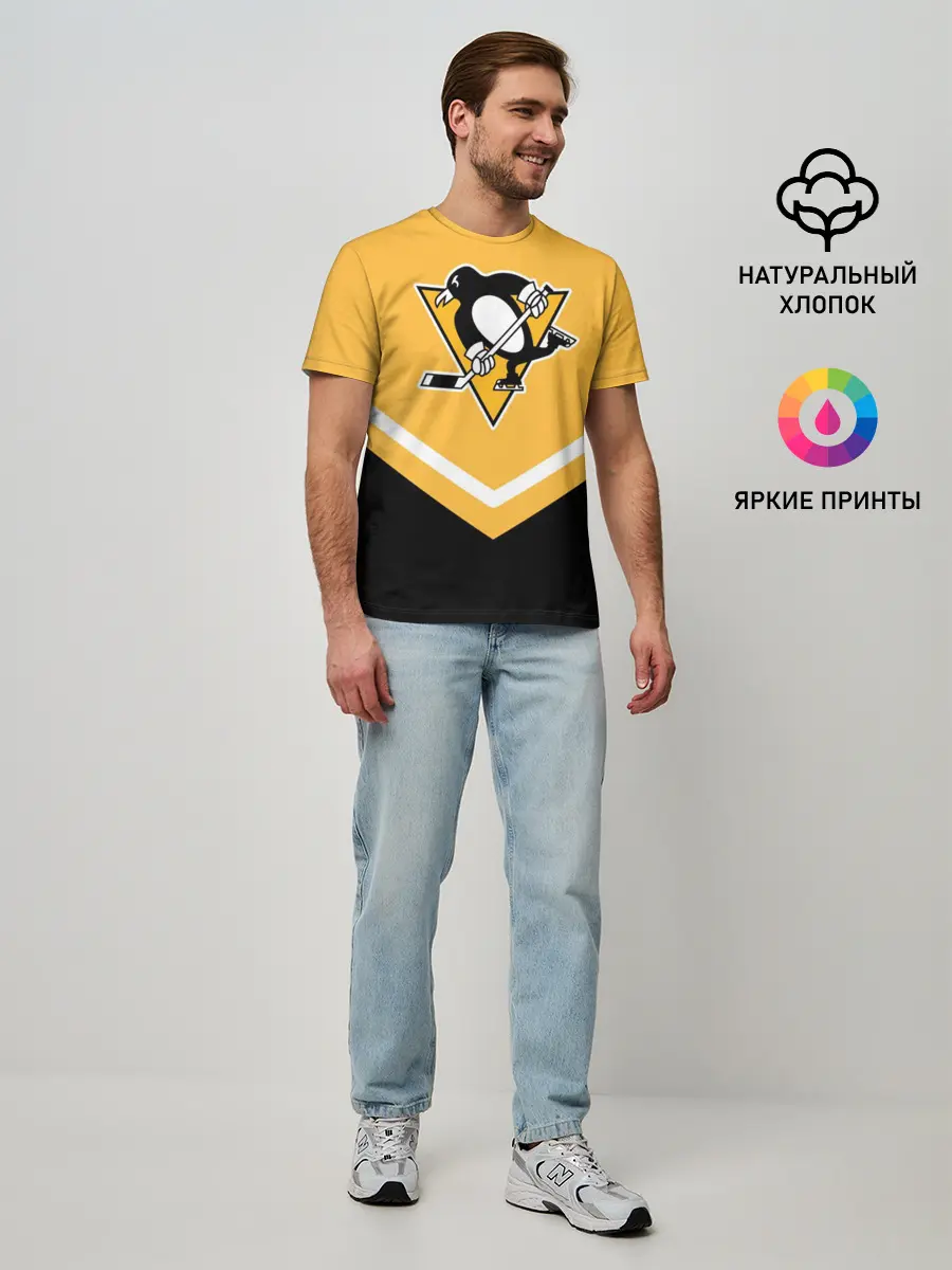 Мужская базовая футболка / Pittsburgh Penguins