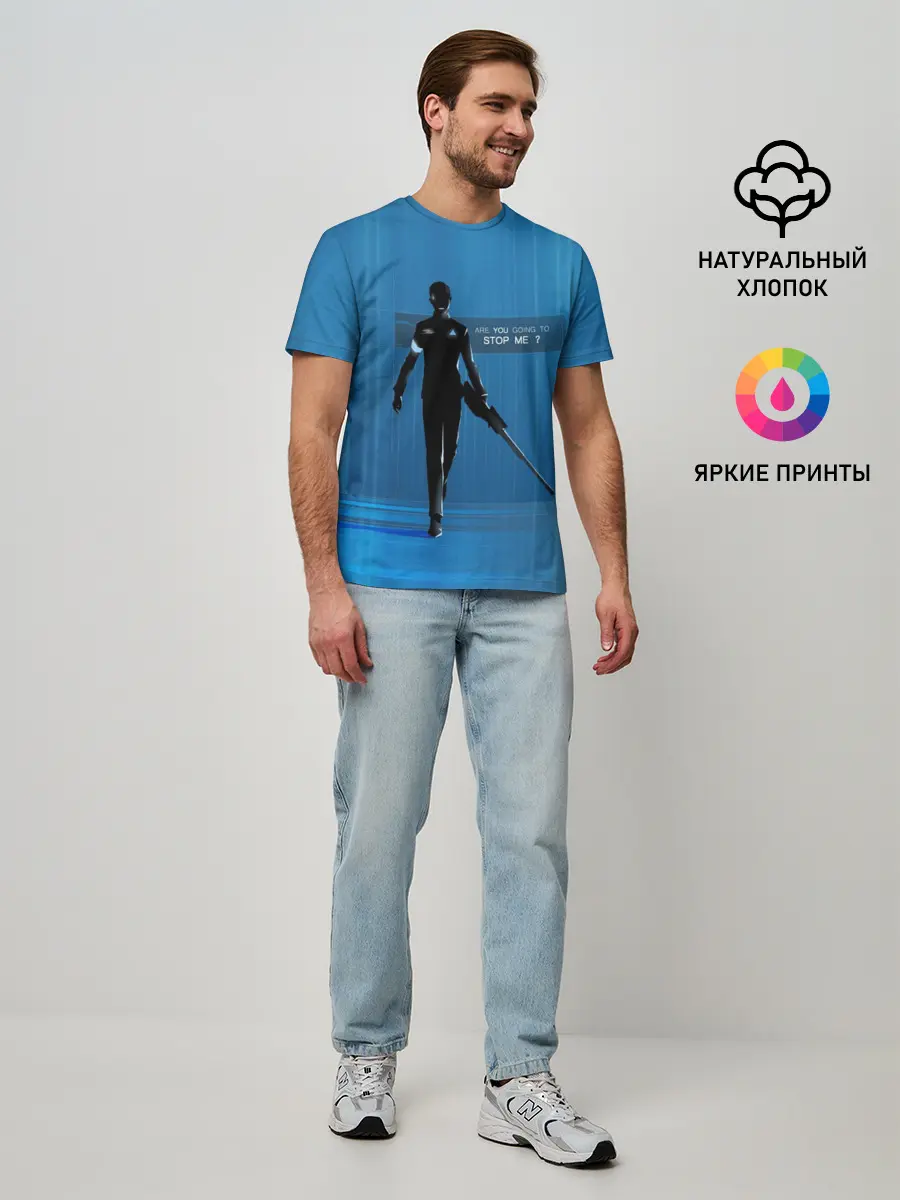 Мужская базовая футболка / Detroit: Become Human