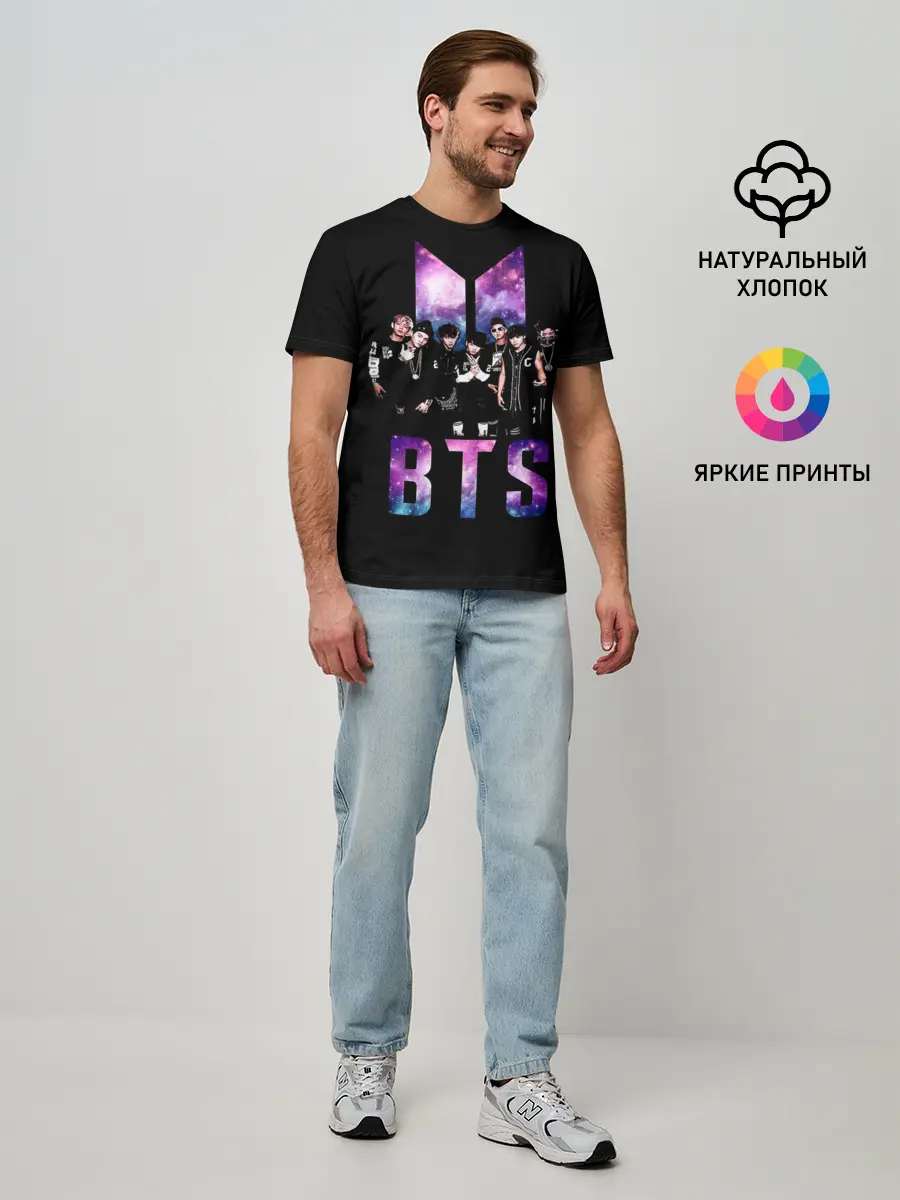 Мужская базовая футболка / BTS ARMY