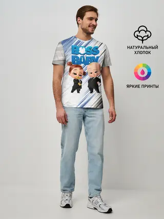 Мужская базовая футболка / Босс Молокосос / Boss Baby