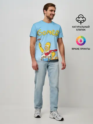 Мужская базовая футболка / Гомер