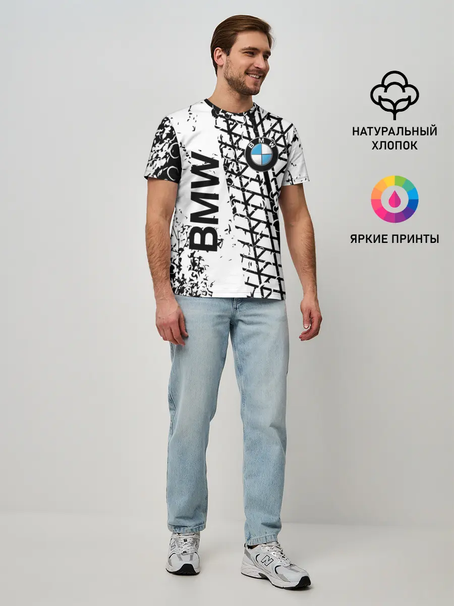 Мужская базовая футболка / BMW.
