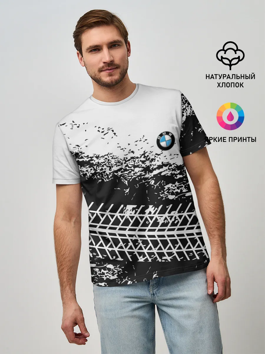 Мужская базовая футболка / СЛЕД БМВ | BMW