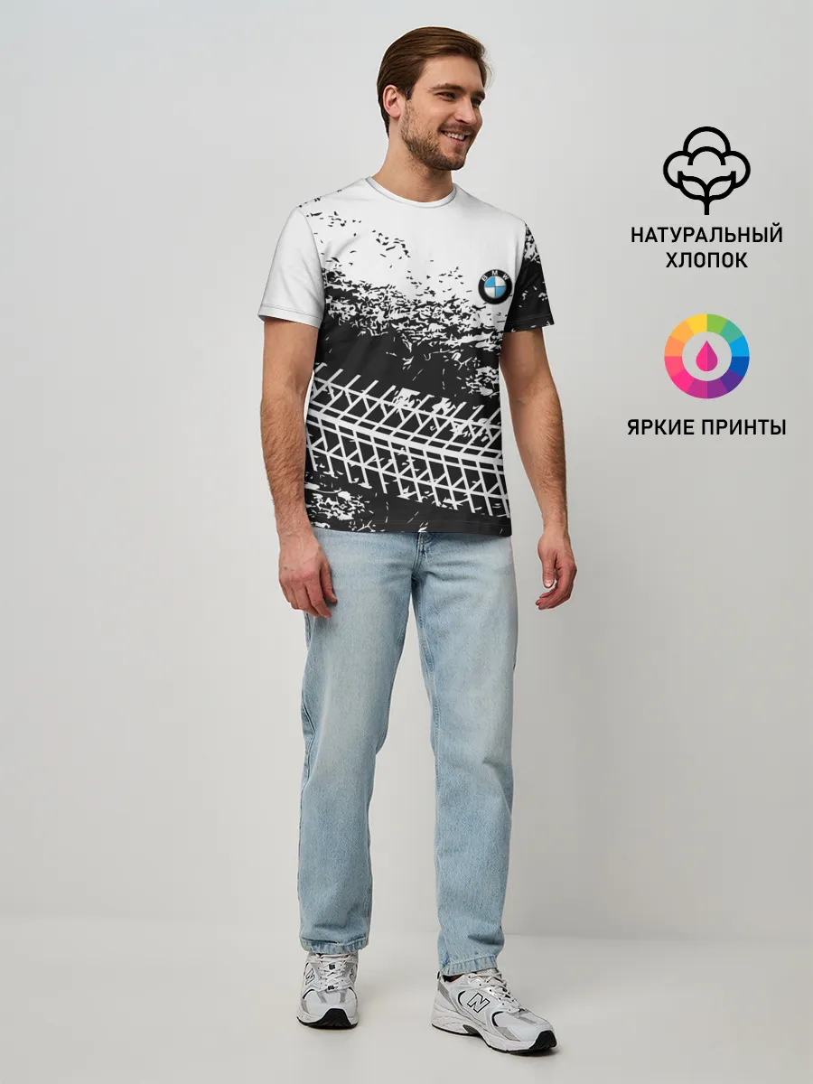 Мужская базовая футболка / СЛЕД БМВ | BMW