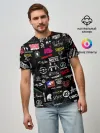 Мужская базовая футболка / ЛОГОТИПЫ РОК ГРУПП | PATTERN