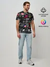 Мужская базовая футболка / ЛОГОТИПЫ РОК ГРУПП | PATTERN
