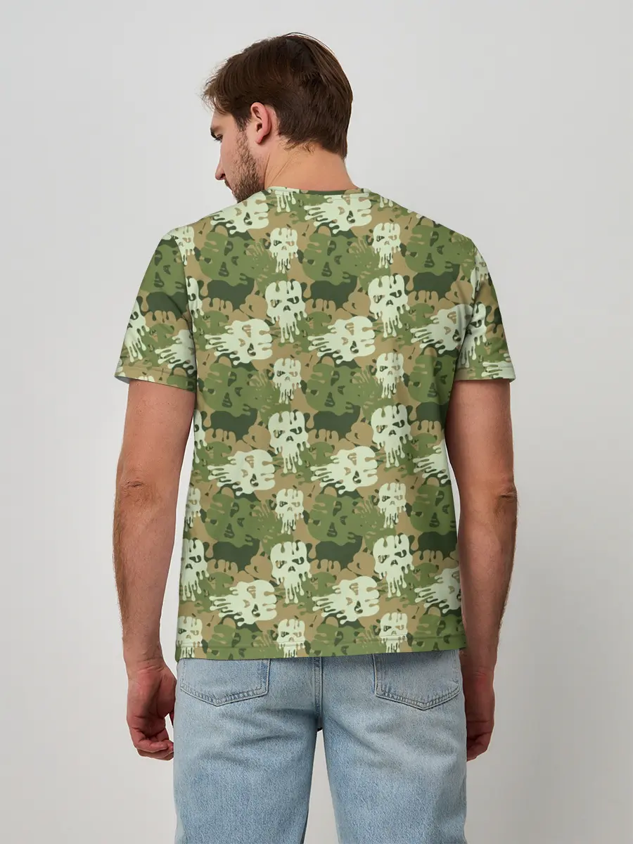 Мужская базовая футболка / Силуэты Черепов