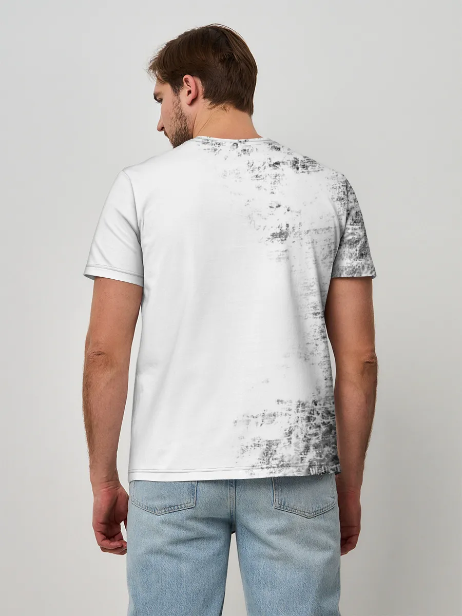 Мужская базовая футболка / Черный Аста демон Чёрный клевер