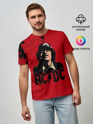 Мужская базовая футболка / AC/DC