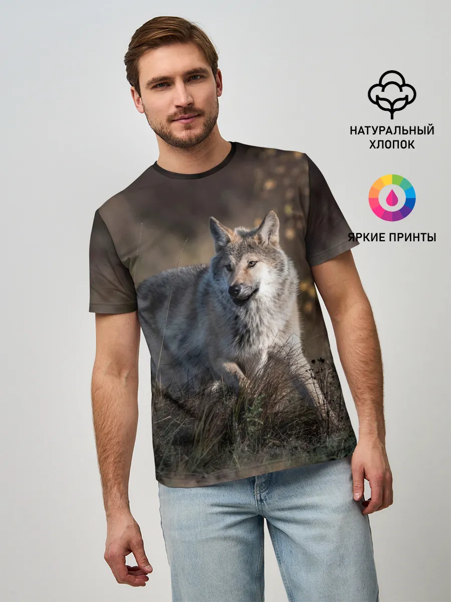 Мужская базовая футболка / WOLF