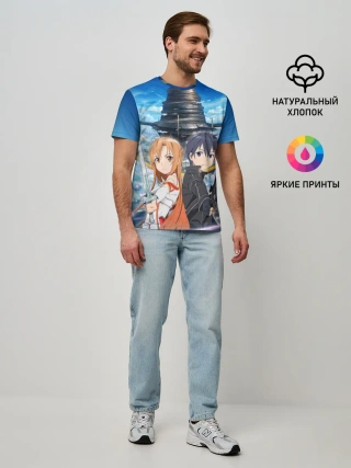 Мужская базовая футболка / Мастера меча онлайн