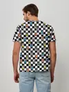 Мужская базовая футболка / Яркая шахматная доска