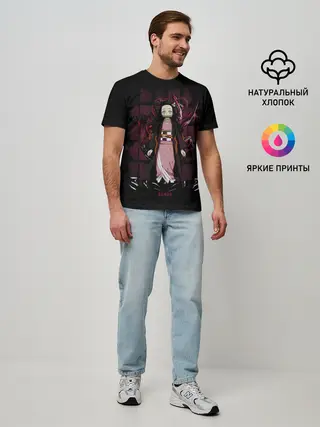 Мужская базовая футболка / Nezuko Kamado Kimetsu no Yaiba