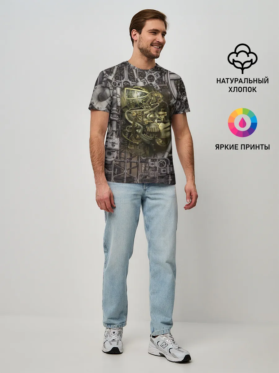 Мужская базовая футболка / механизмы
