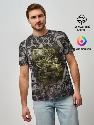 Мужская базовая футболка / механизмы