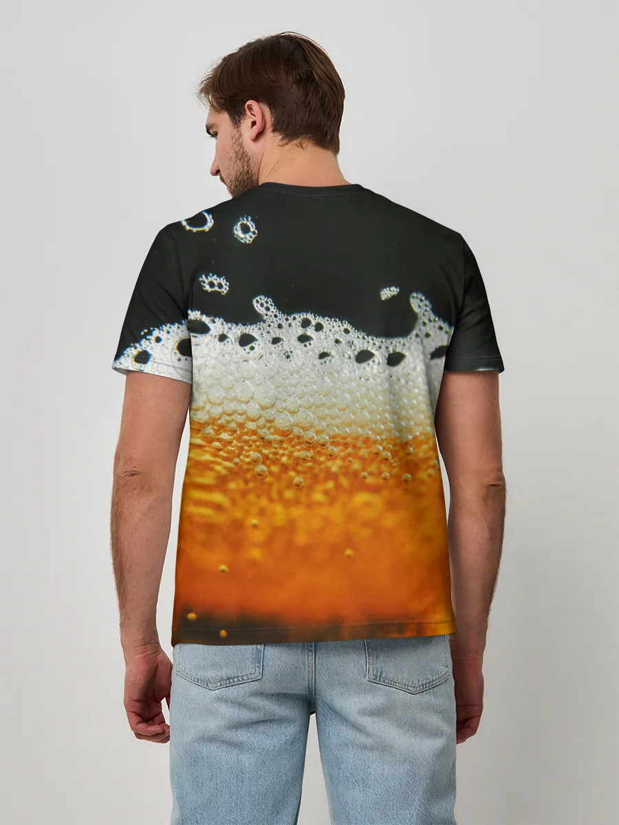 Мужская базовая футболка / ТЕМНОЕ ПИВО