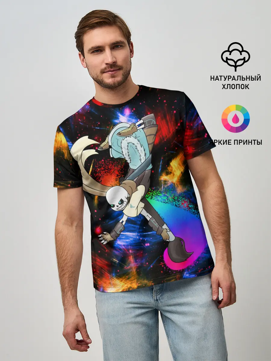 Мужская базовая футболка / Санс | Undertale