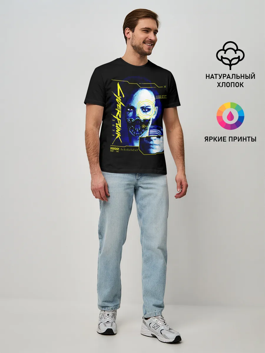 Мужская базовая футболка / Cyberpunk 2077 Judy