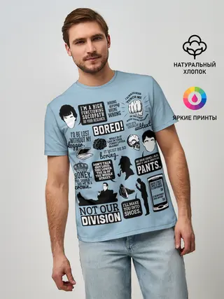 Мужская базовая футболка / Sherlock