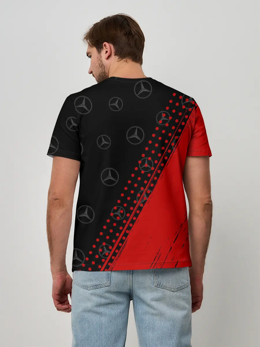 Мужская базовая футболка / MERCEDES / МЕРСЕДЕС