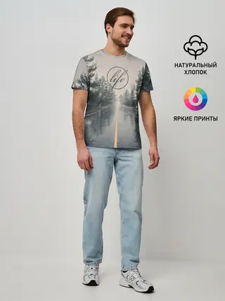 Мужская базовая футболка / Life