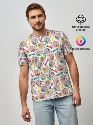 Мужская базовая футболка / Веймаранер