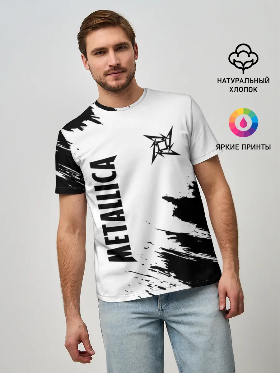 Мужская базовая футболка / METALLICA / МЕТАЛЛИКА