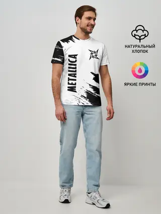 Мужская базовая футболка / METALLICA / МЕТАЛЛИКА
