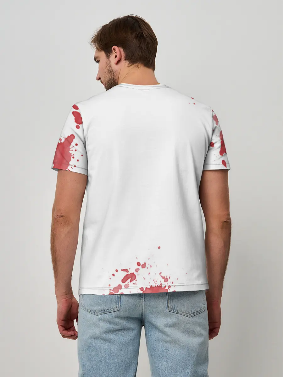 Мужская базовая футболка / Лицо со шрамом