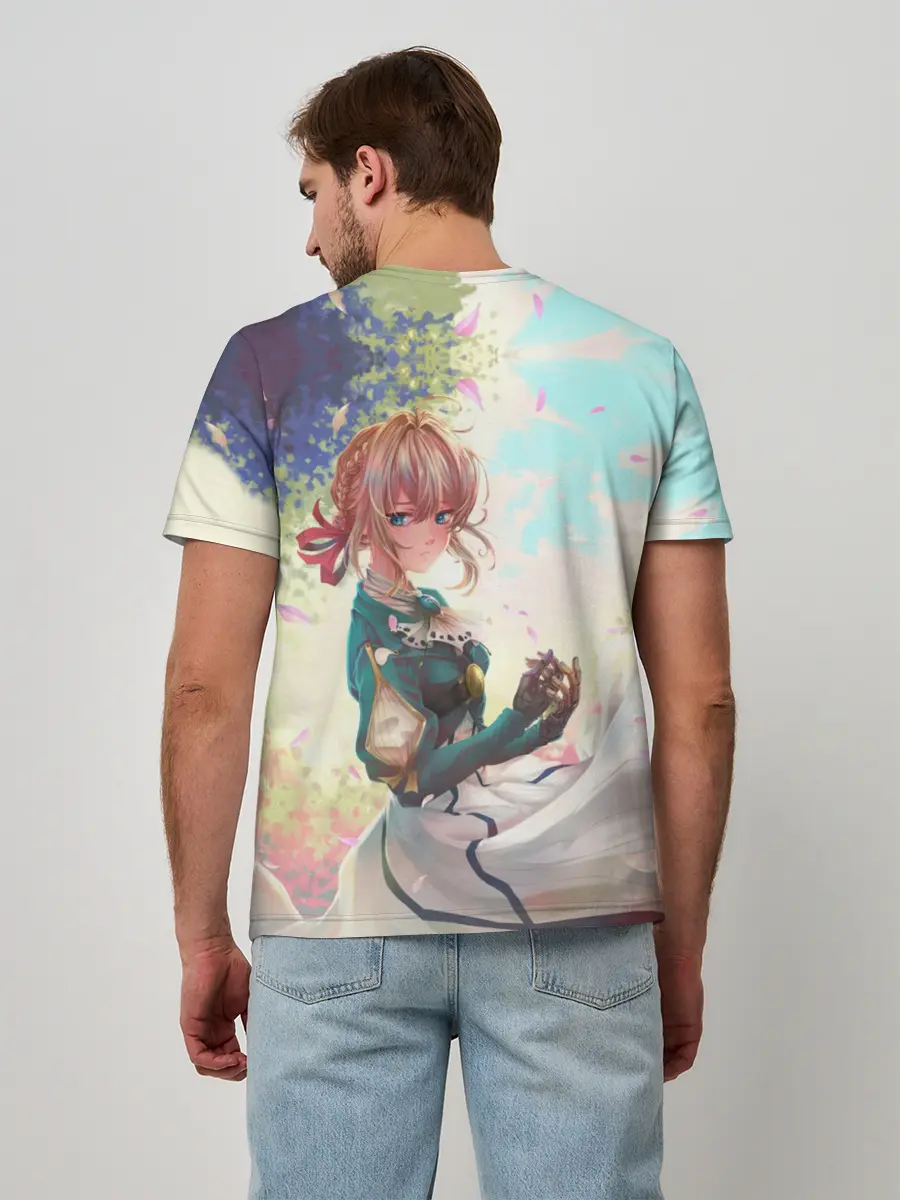 Мужская базовая футболка / Violet Evergarden_8
