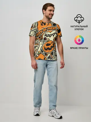 Мужская базовая футболка / Хэллоуин