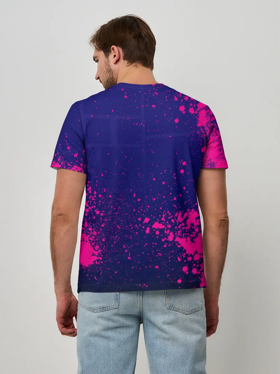 Мужская базовая футболка / Geometry Dash