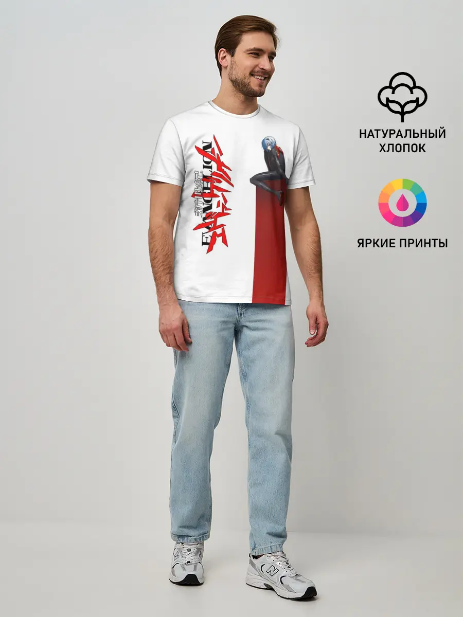 Мужская базовая футболка / EVANGELION | ПИЛОТ EVA