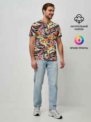 Мужская базовая футболка / Взрывы