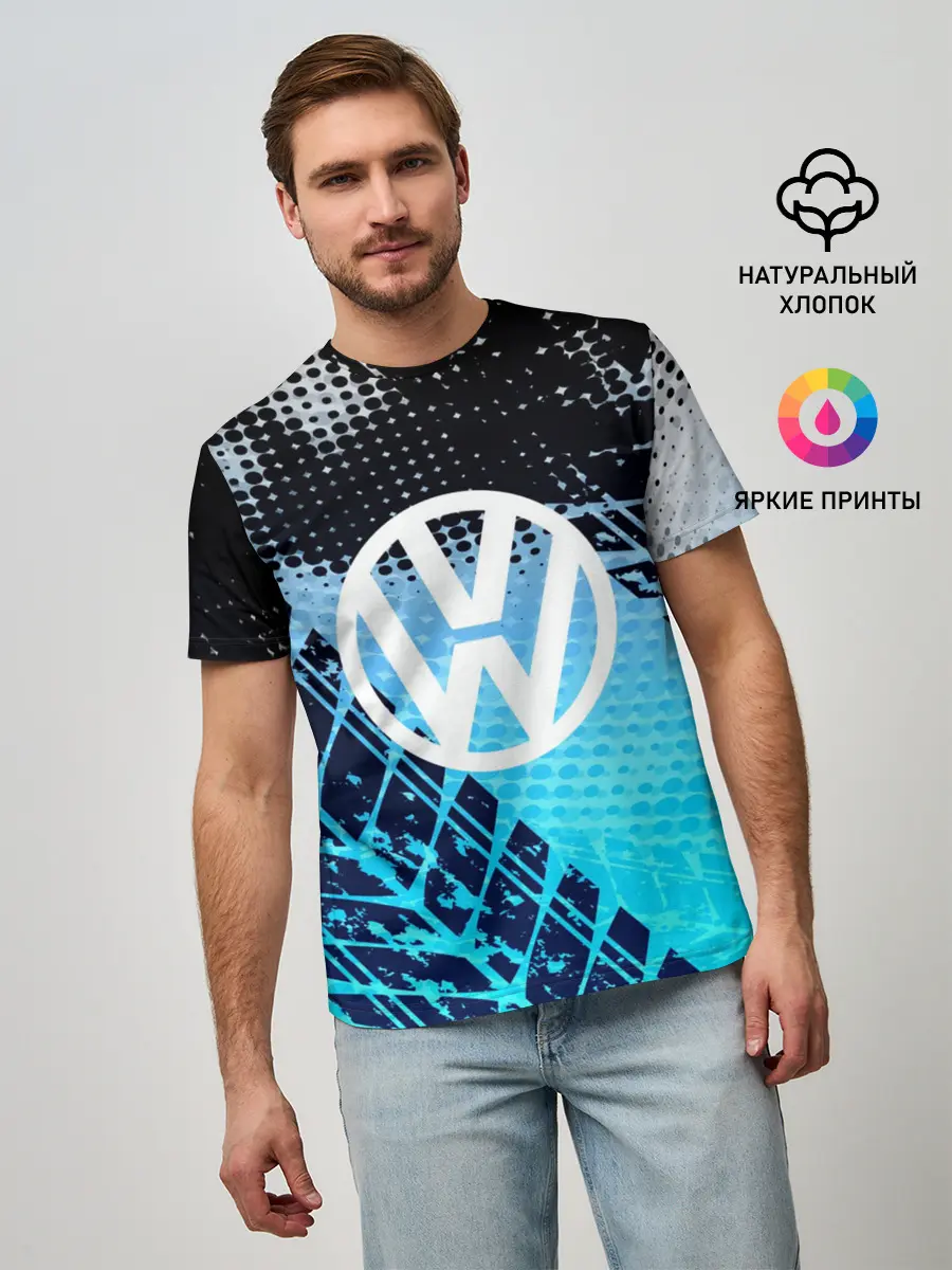 Мужская базовая футболка / Volkswagen sport auto motors