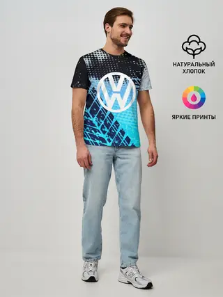 Мужская базовая футболка / Volkswagen sport auto motors