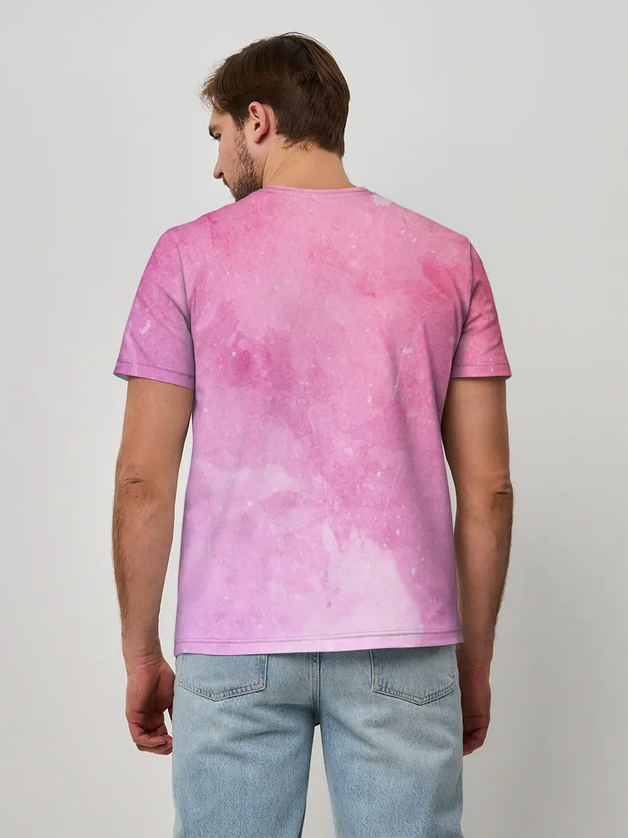 Мужская базовая футболка / sorry im late 3d