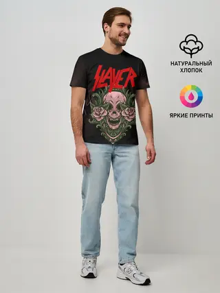 Мужская базовая футболка / SLAYER | УБИЙЦА