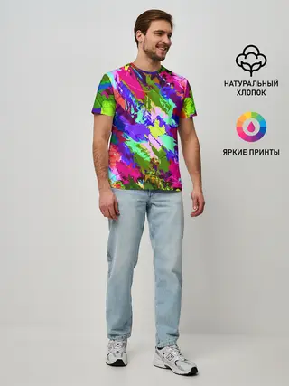 Мужская базовая футболка / Краска